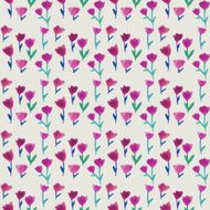 Watercolor seamless pattern with tulips and pastel background N2
