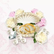 Wedding rings illustration