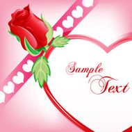 rose with heart