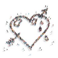 people shape heart love