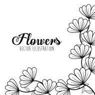 Black and white floral design N6
