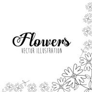 Black and white floral design N11