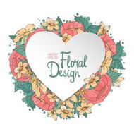 floral frame N119