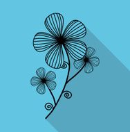 Flowers floral card N2
