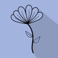 Flowers floral card N5