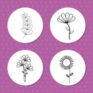 Flowers floral card N10