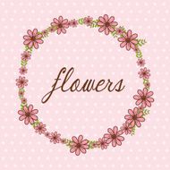 Flowers floral card N17