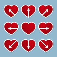 heart with arrow design N2