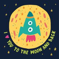 I love you to the moon and back N10
