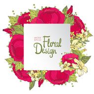 floral frame N121