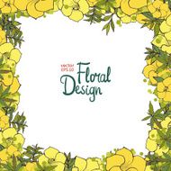 floral frame N122