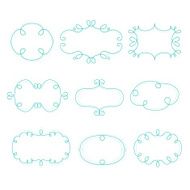 Outline Frames Mono Line Graphic Vector Illustration
