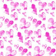 Seamless heart background in pink and white colors