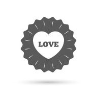 Heart sign icon Love symbol N5
