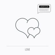 Love heart icon Couple romantic sign N8