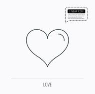 Love heart icon Life sign N19