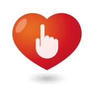Heart with a hand N3