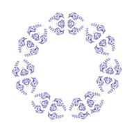 Ukrainian vector blue wreath