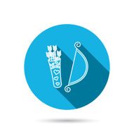 Amour arrows with bow icon Cupid love symbol N7