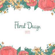 floral frame N124