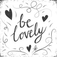 Hand drawn typography poster N9