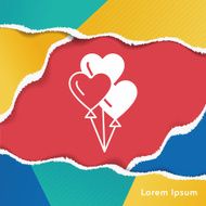 heart balloon icon