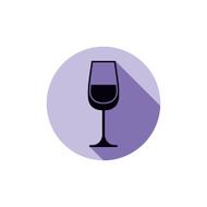 Sophisticated wine goblet stylish alcohol theme illustration