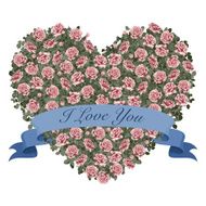 Heart Shaped Rose Bouquet