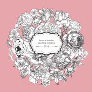 floral hand drawn background