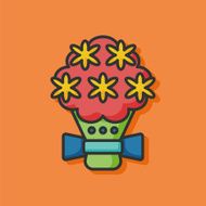 Flower bouquet icon N4