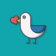 lover birds icon N3