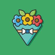 Flower bouquet icon N5