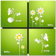 Summer paper flowers
