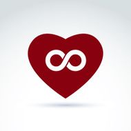 Vector infinity icon eternal life idea Illustration