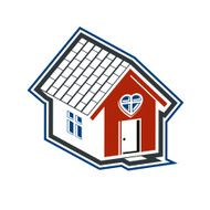 Family house abstract icon harmony at home concept