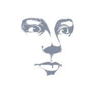 Artistic hand-drawn vector image black and white portrait N2