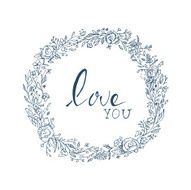 Floral card N29
