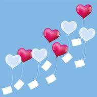 Balloons Wishes Soaring Hearts Pink White