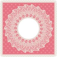 Round lace doily background