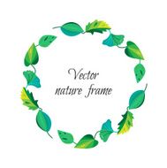 Vintage leaves frame N3