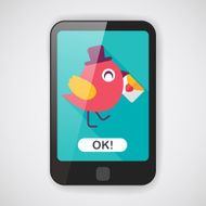 Valentine's Day lover bird flat icon with long shadow eps10 N14