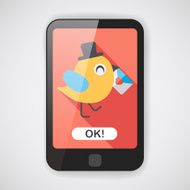 Valentine's Day lover bird flat icon with long shadow eps10 N15