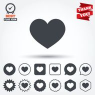 Love icon Heart sign symbol N5