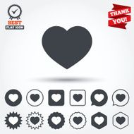 Love icon Heart sign symbol N7