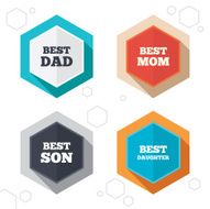 Best mom and dad son daughter icons N16