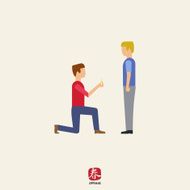 Man making proposal