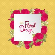 floral frame N125