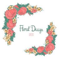 floral frame N127