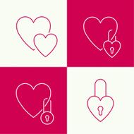 Heart with a lock