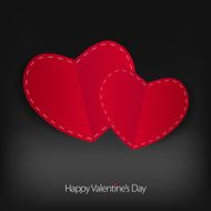 Valentine's day love card with heart sign N2